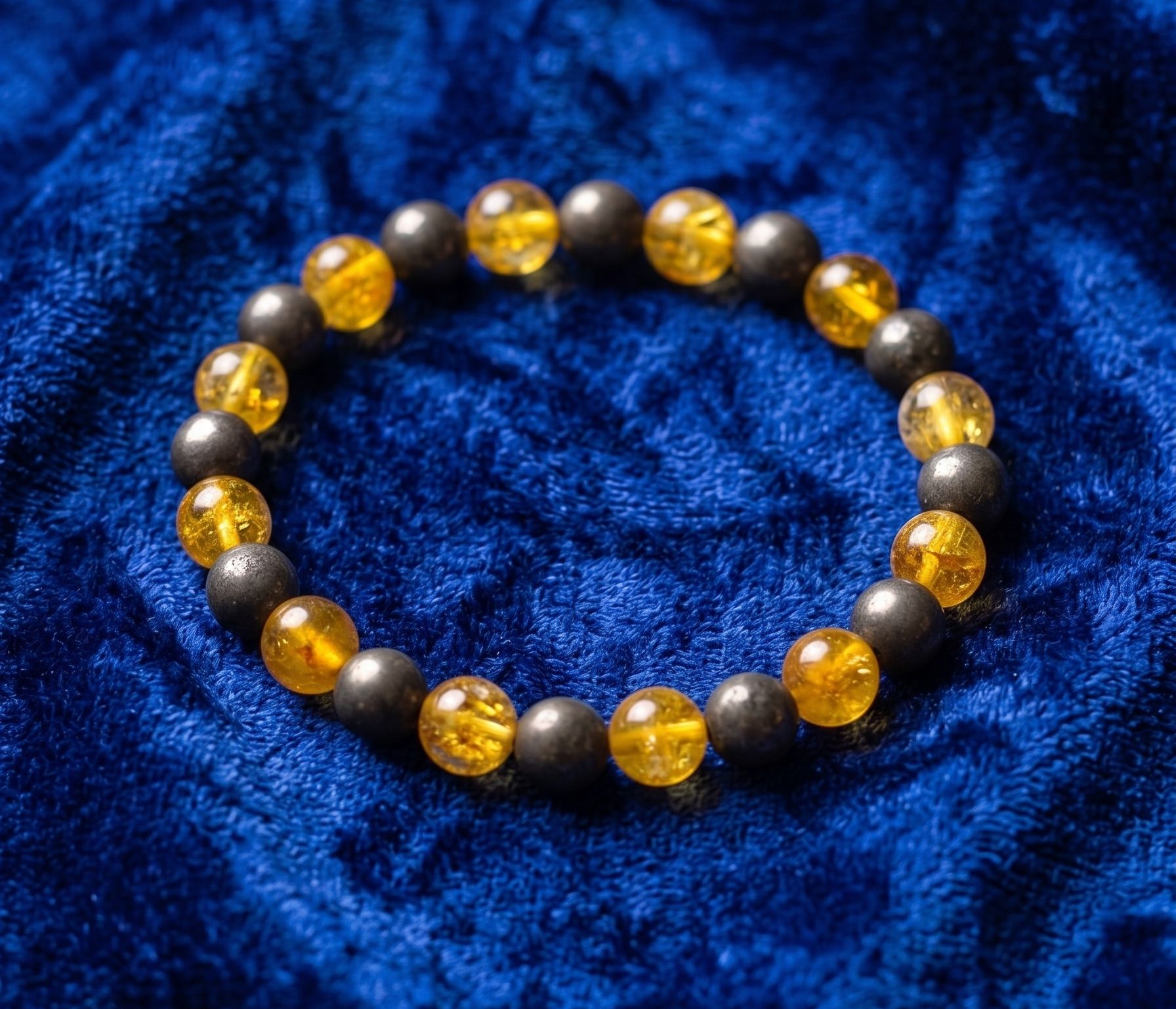 Wealth Magnet Crystal Blend ( Citrine+ Pyrite )