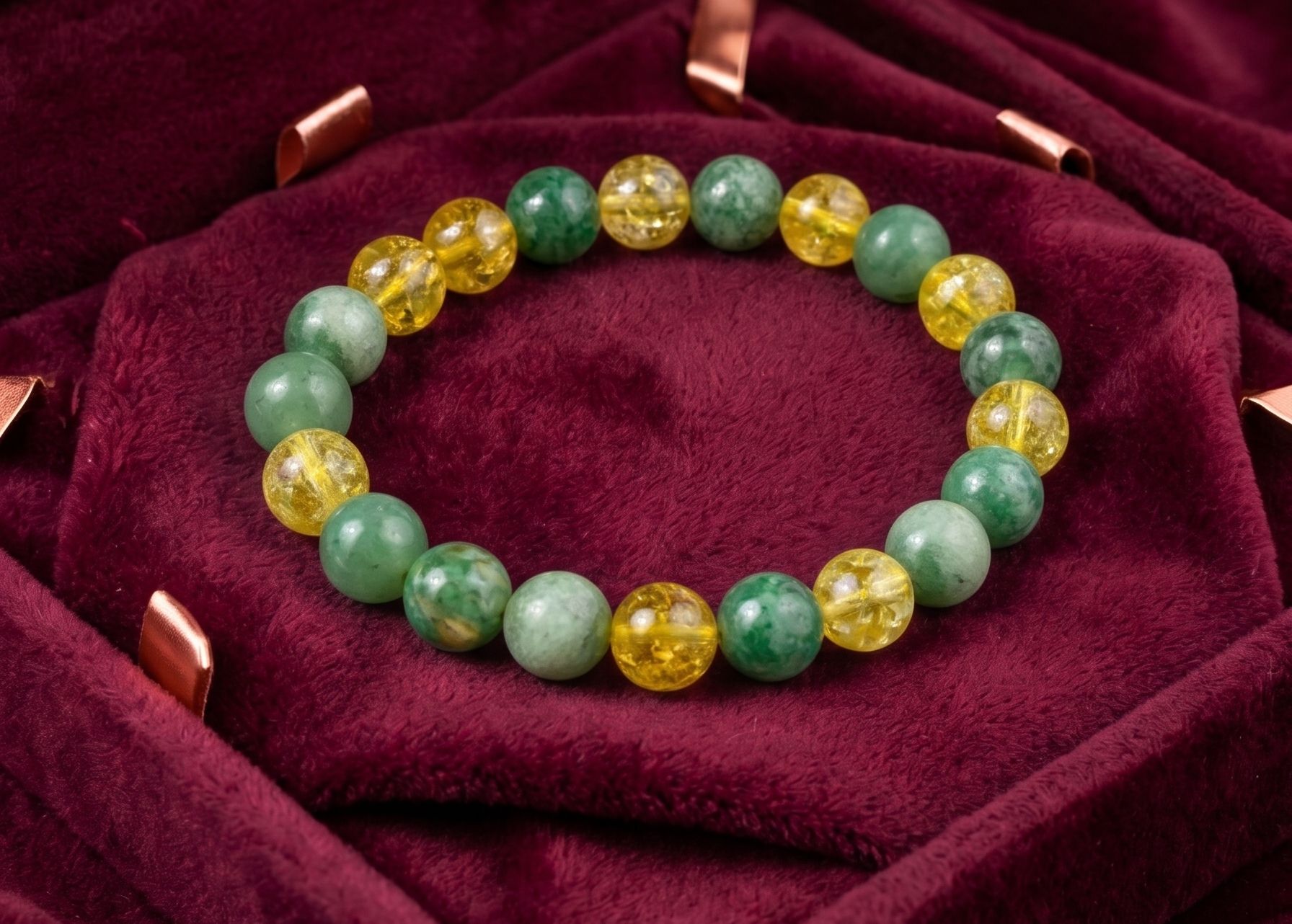 Abundance Mixel Bracelet ( Citrine + Green Aventurine )
