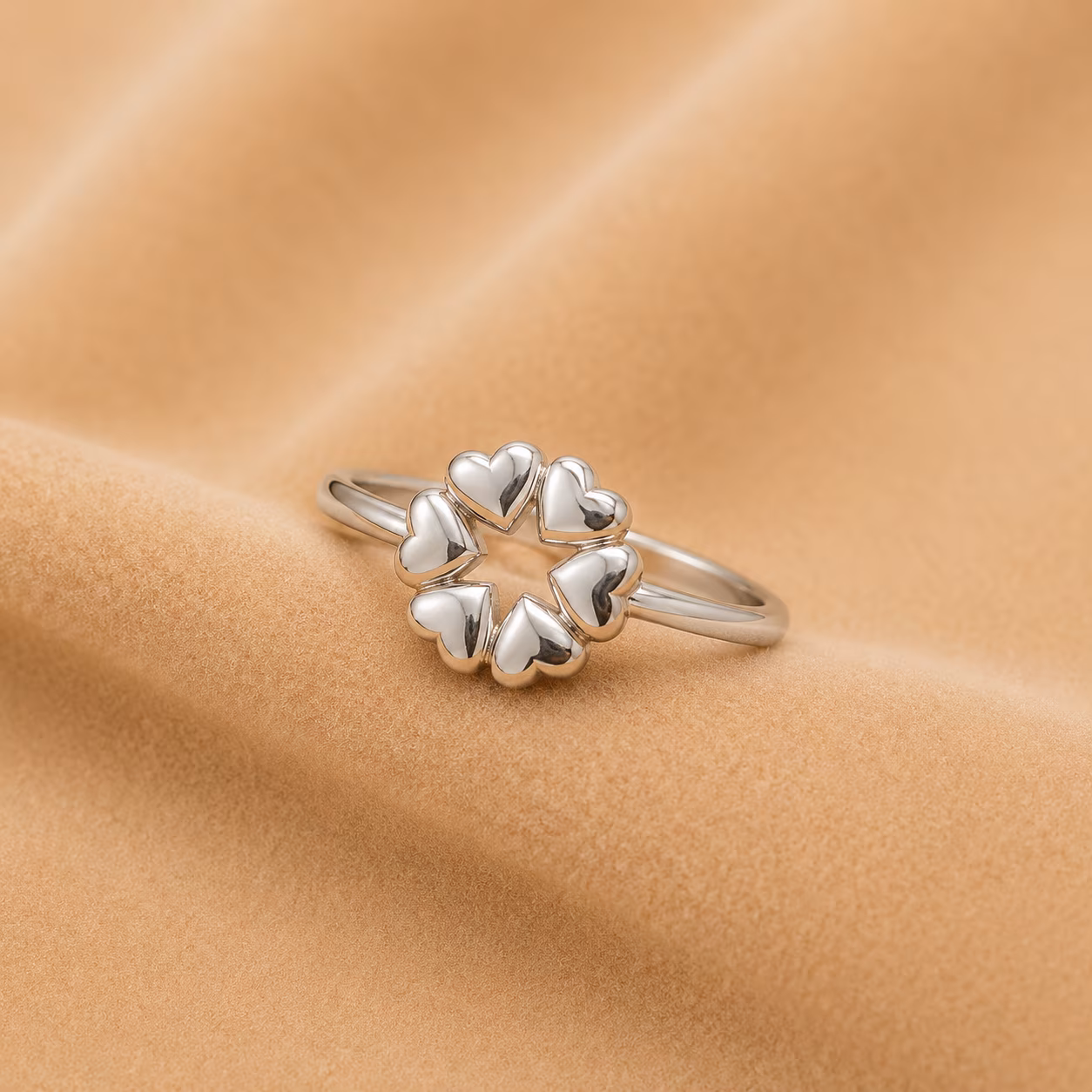Silver Flower Ring